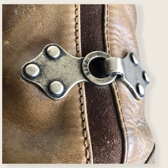 RARE Frye Paige Clovertab Vintage Leather Boots - Picture 10 of 16